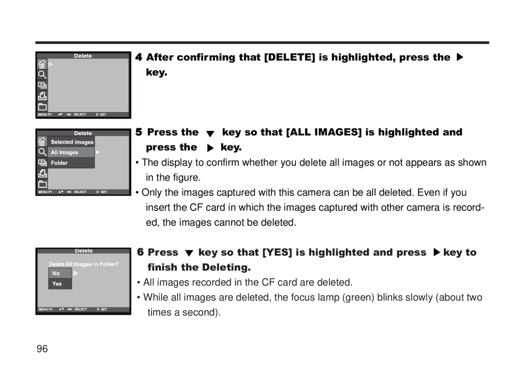 Concord Camera 5330z manual Key so that ALL Images is highlighted 