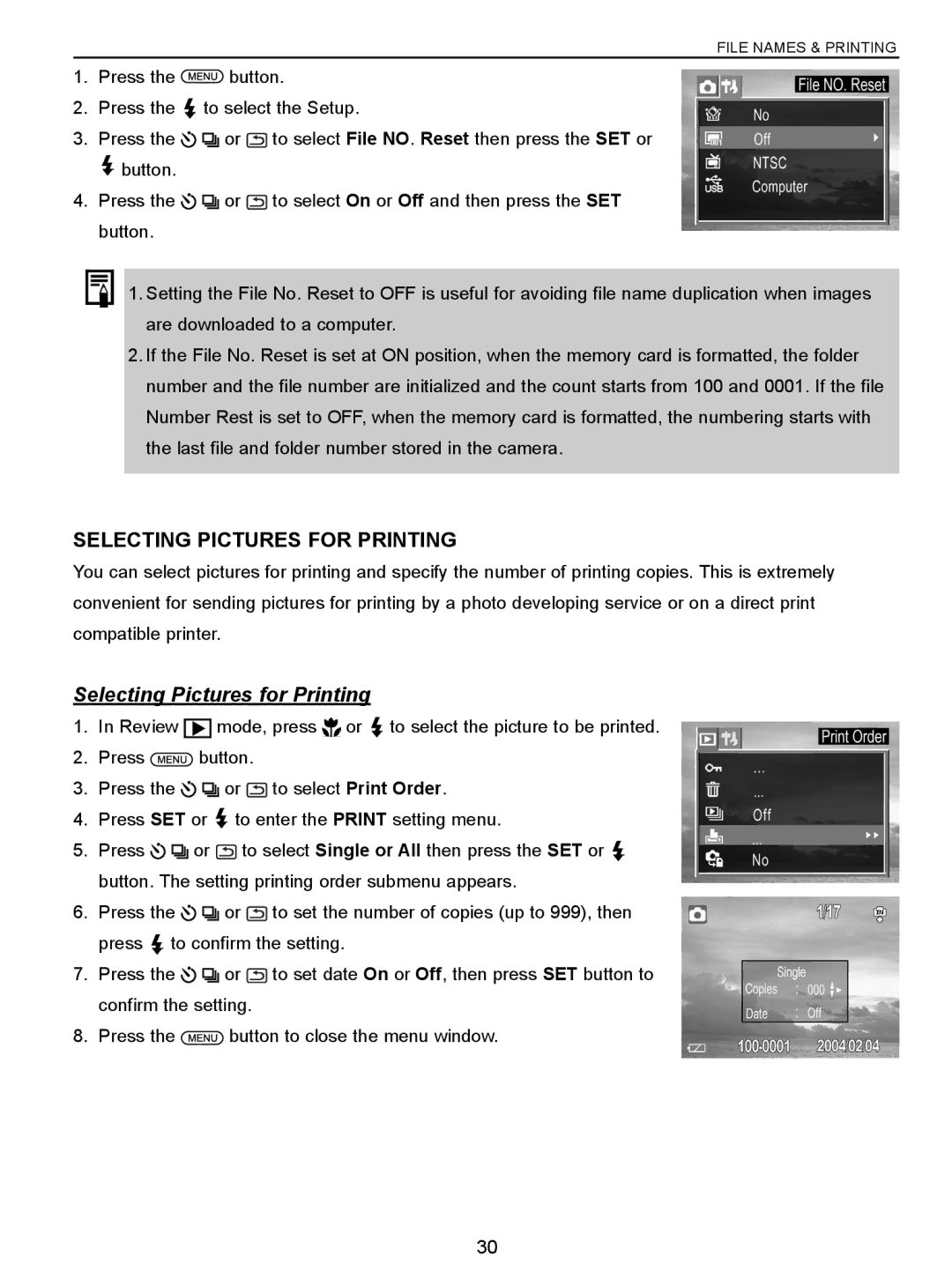 Concord Camera 5340z manual Selecting Pictures for Printing 