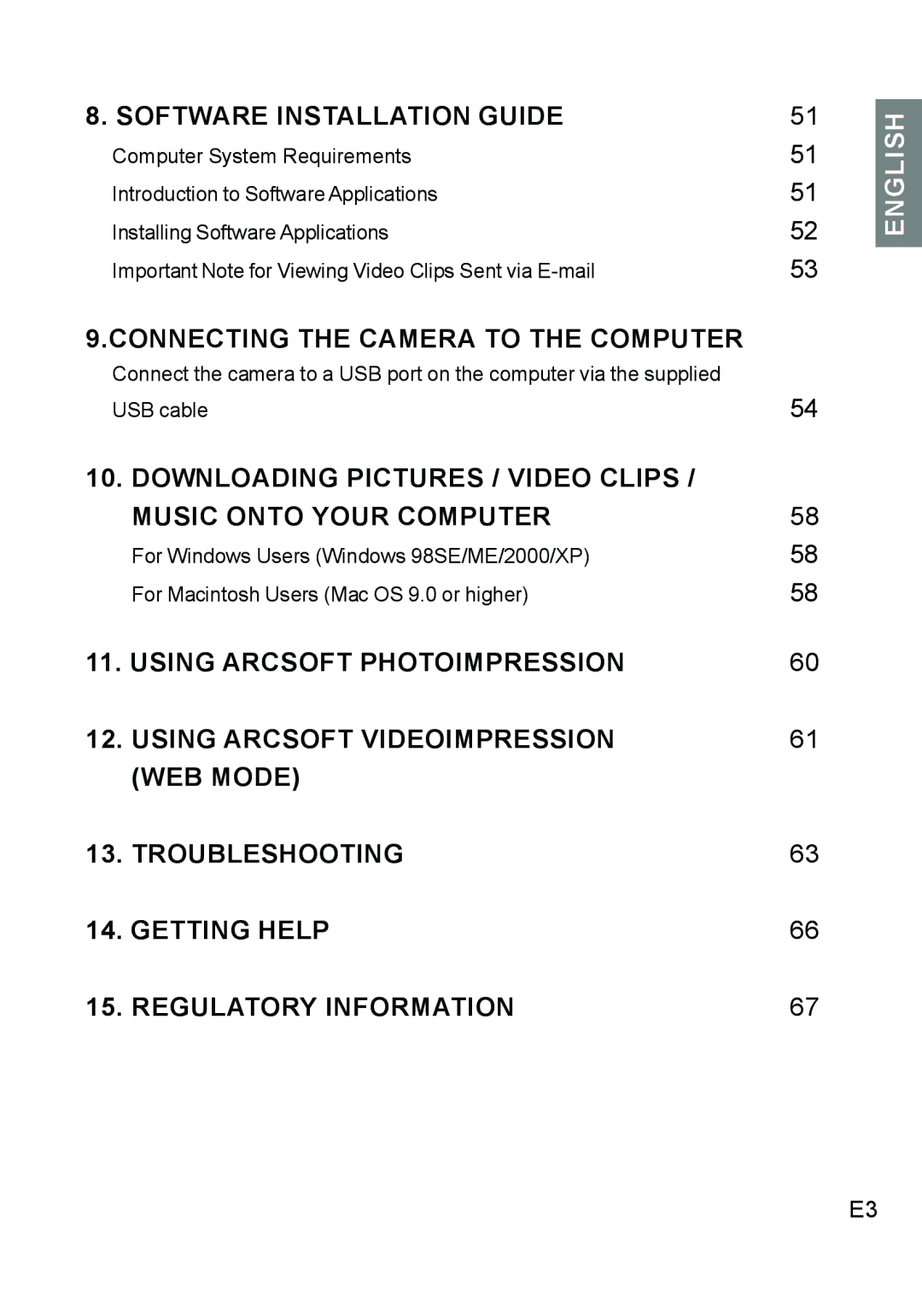 Concord Camera DV2020 manual Connecting the Camera to the Computer 