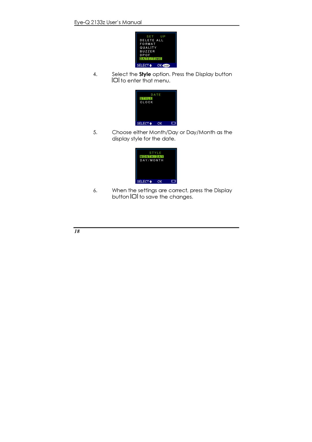 Concord Camera Eye-Q 2133z manual 