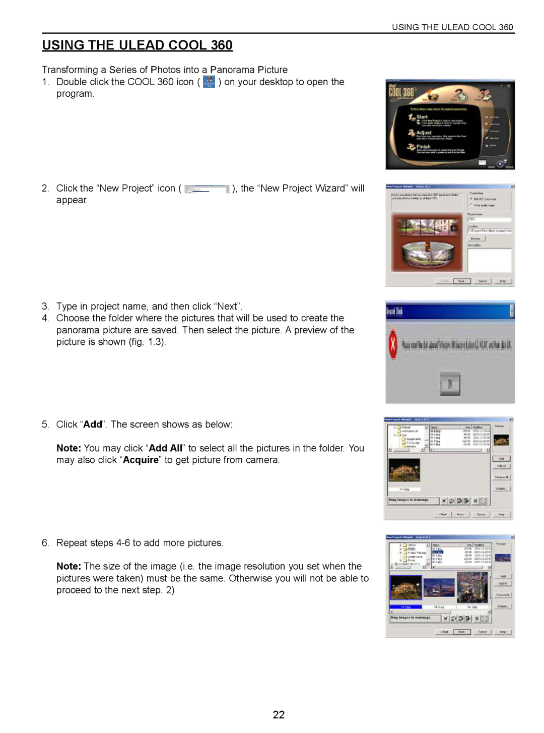 Concord Camera VGA manual Using the Ulead Cool 