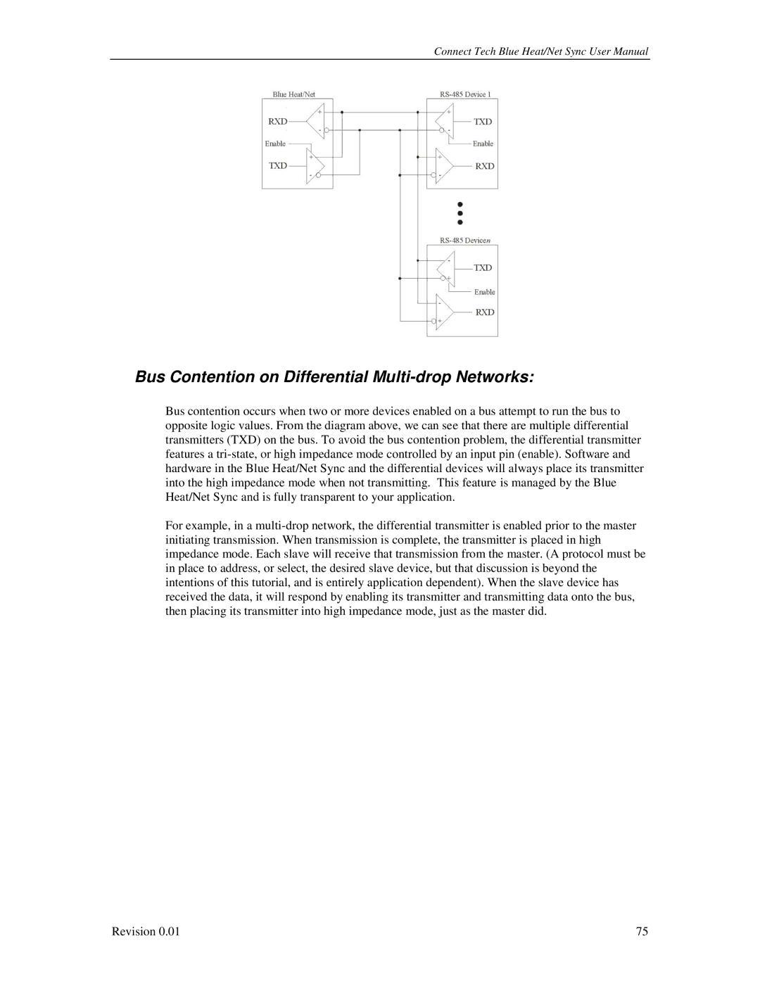 Connect Tech CTIM-00044 user manual Bus Contention on Differential Multi-drop Networks 