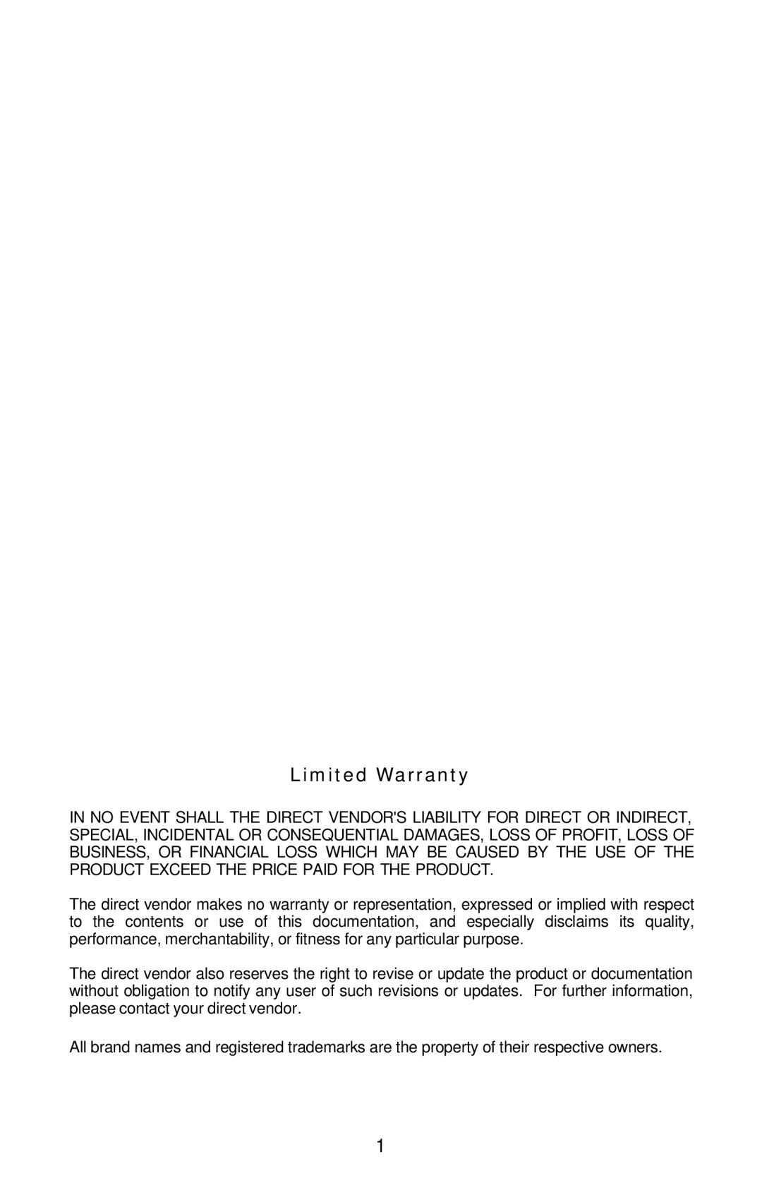 ConnectPRO PR14KIT warranty Limited Warranty 