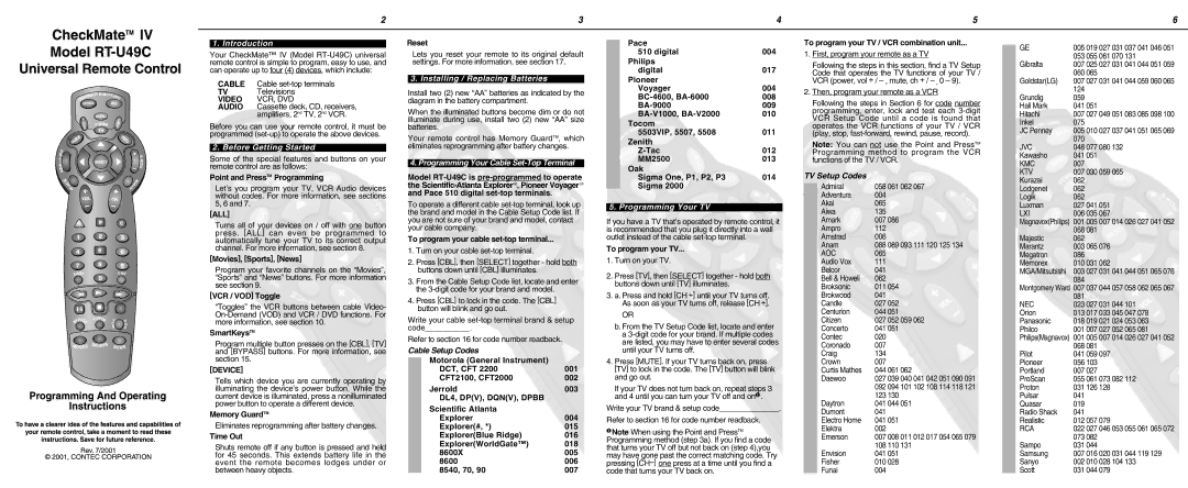 Contec RT-U49C manual Introduction, Before Getting Started, Installing / Replacing Batteries 