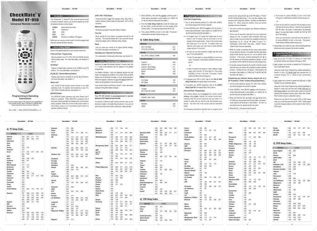 Contec RT-U50 manual 