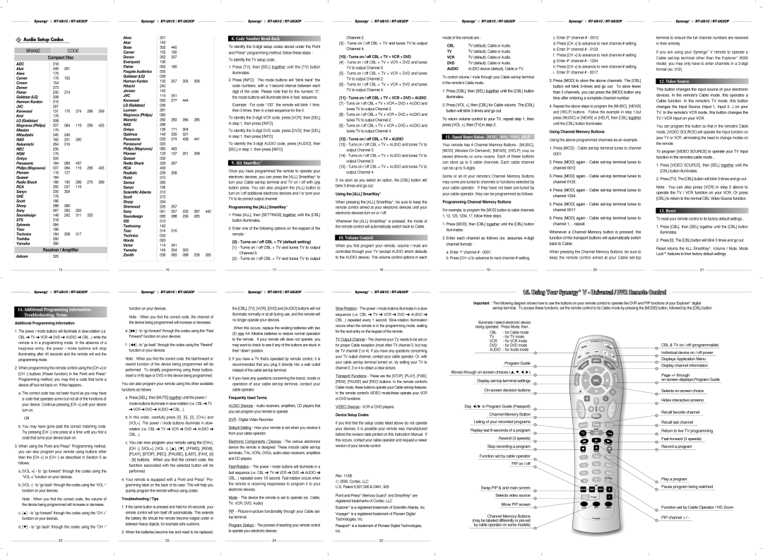 Contec RT-U63CP, RT-U61C manual 