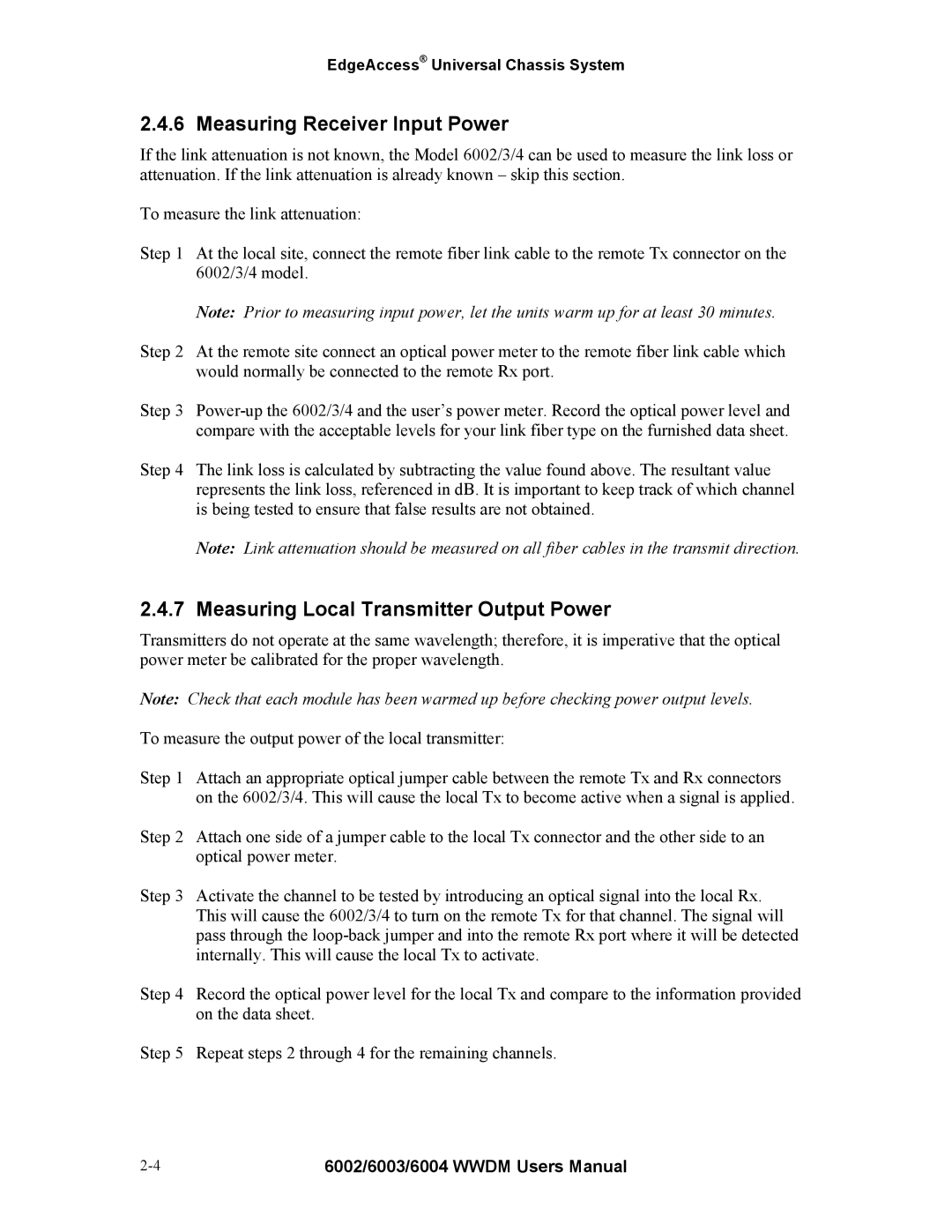 Continental Automated Buildings Association 6002 Measuring Receiver Input Power, Measuring Local Transmitter Output Power 