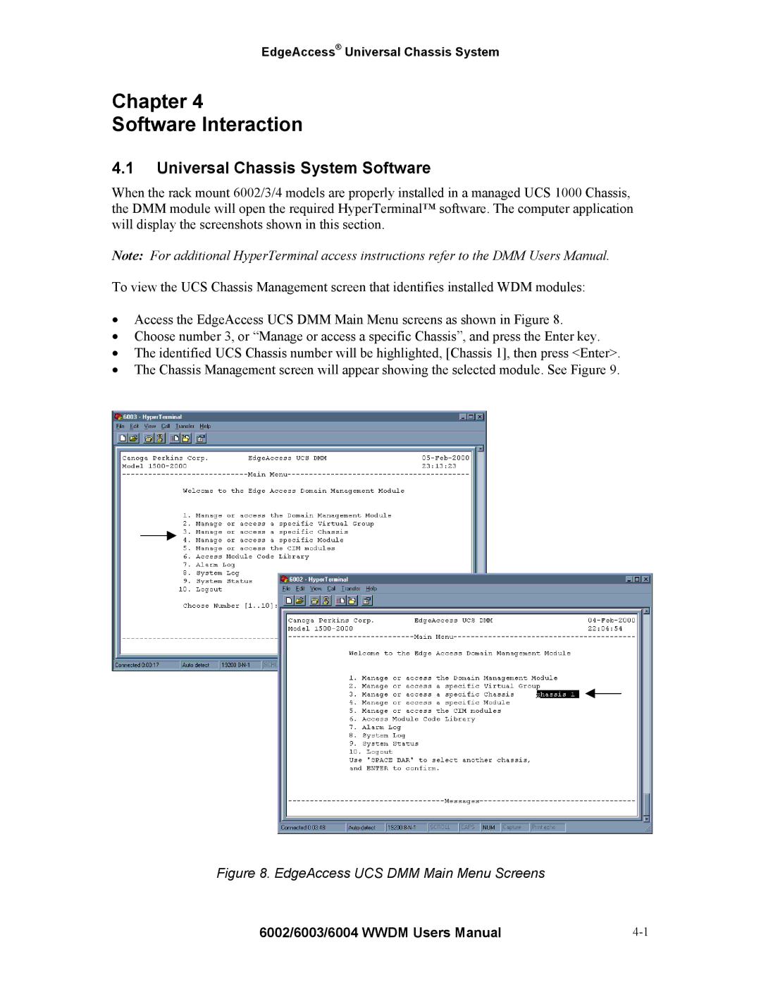 Continental Automated Buildings Association 6002 Chapter Software Interaction, Universal Chassis System Software 