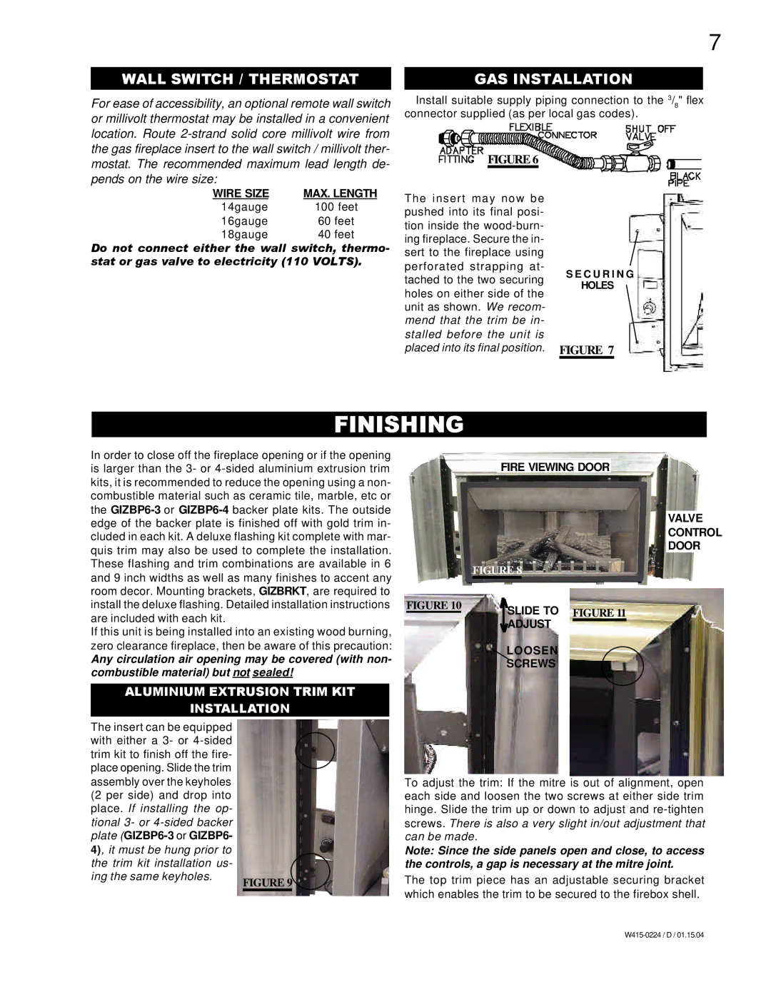 Continental CDIZC - P, CDIZC - N manual Finishing 