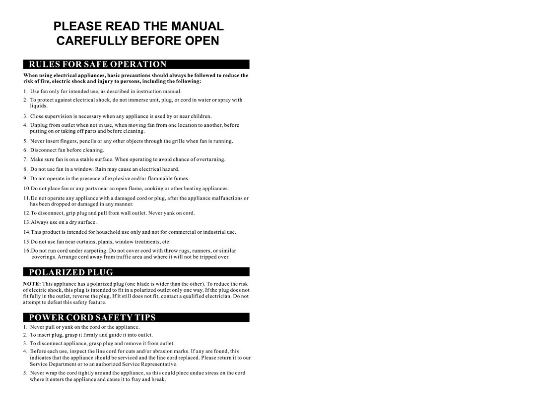 Continental CE27216 user manual 