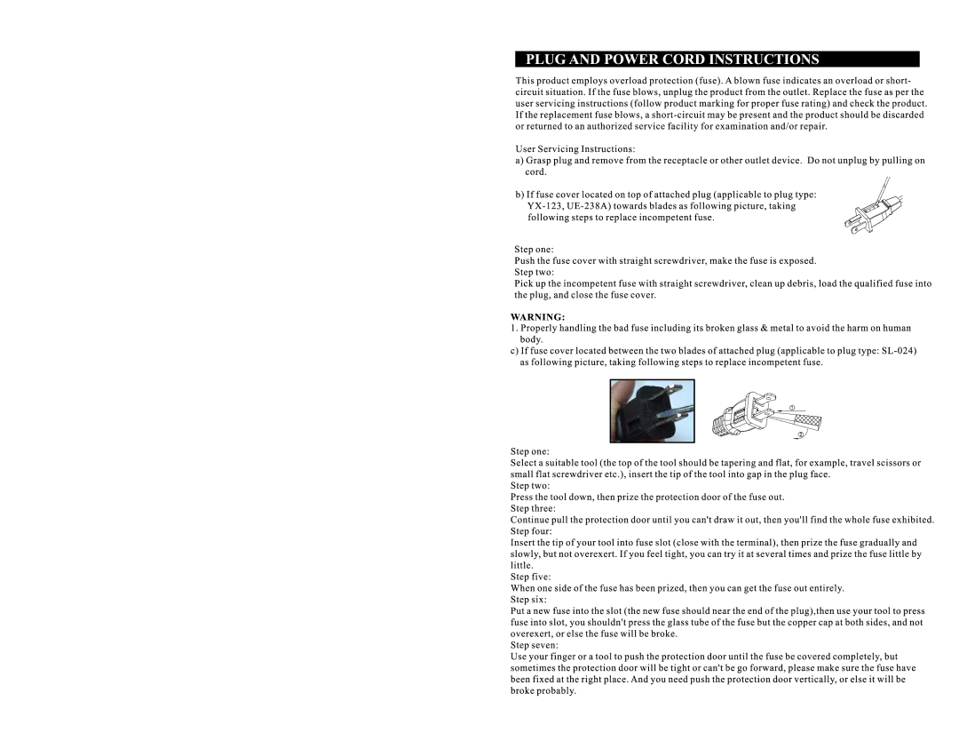 Continental CE27216 user manual 