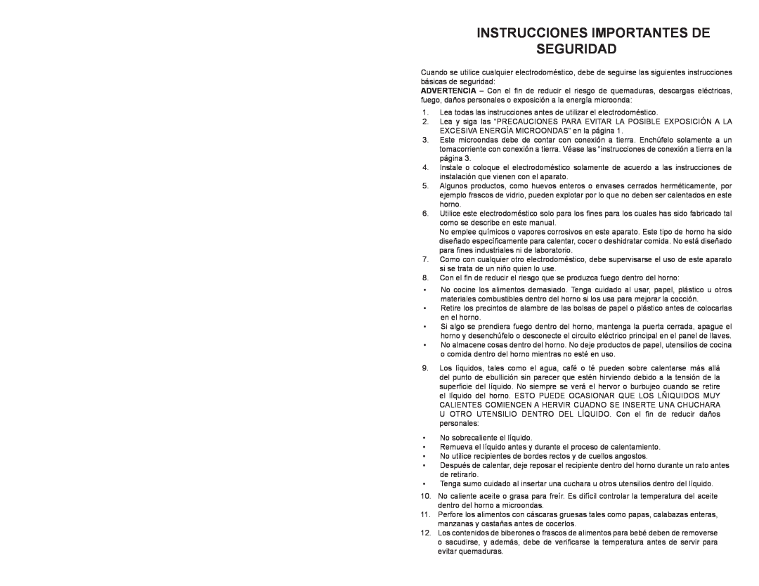 Continental Electric CE21111 instruction manual Instrucciones Importantes De, Seguridad 
