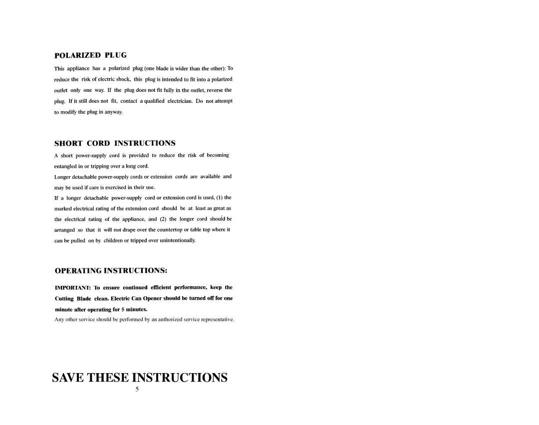 Continental Electric CE22261 instruction manual 