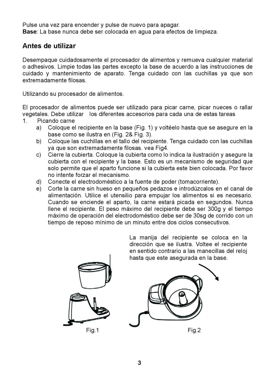 Continental Electric CE22381 instruction manual Antes de utilizar 