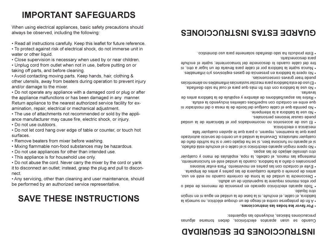 Continental Electric CE22811 user manual Important Safeguards 