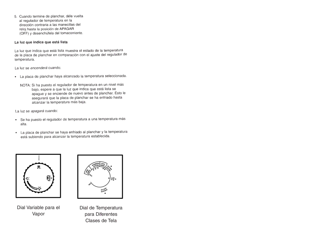 Continental Electric CE23161 instruction manual Dial Variable para el Dial de Temperatura 