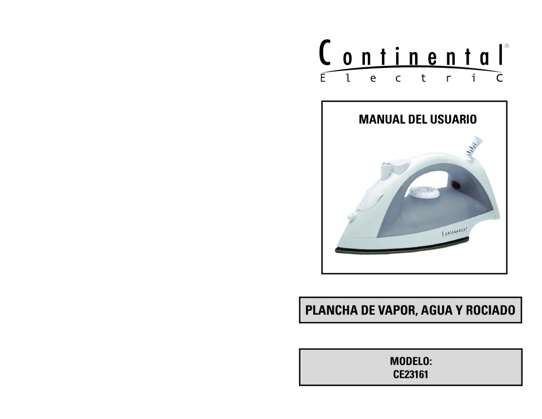 Continental Electric CE23161 instruction manual Manual DEL Usuario 