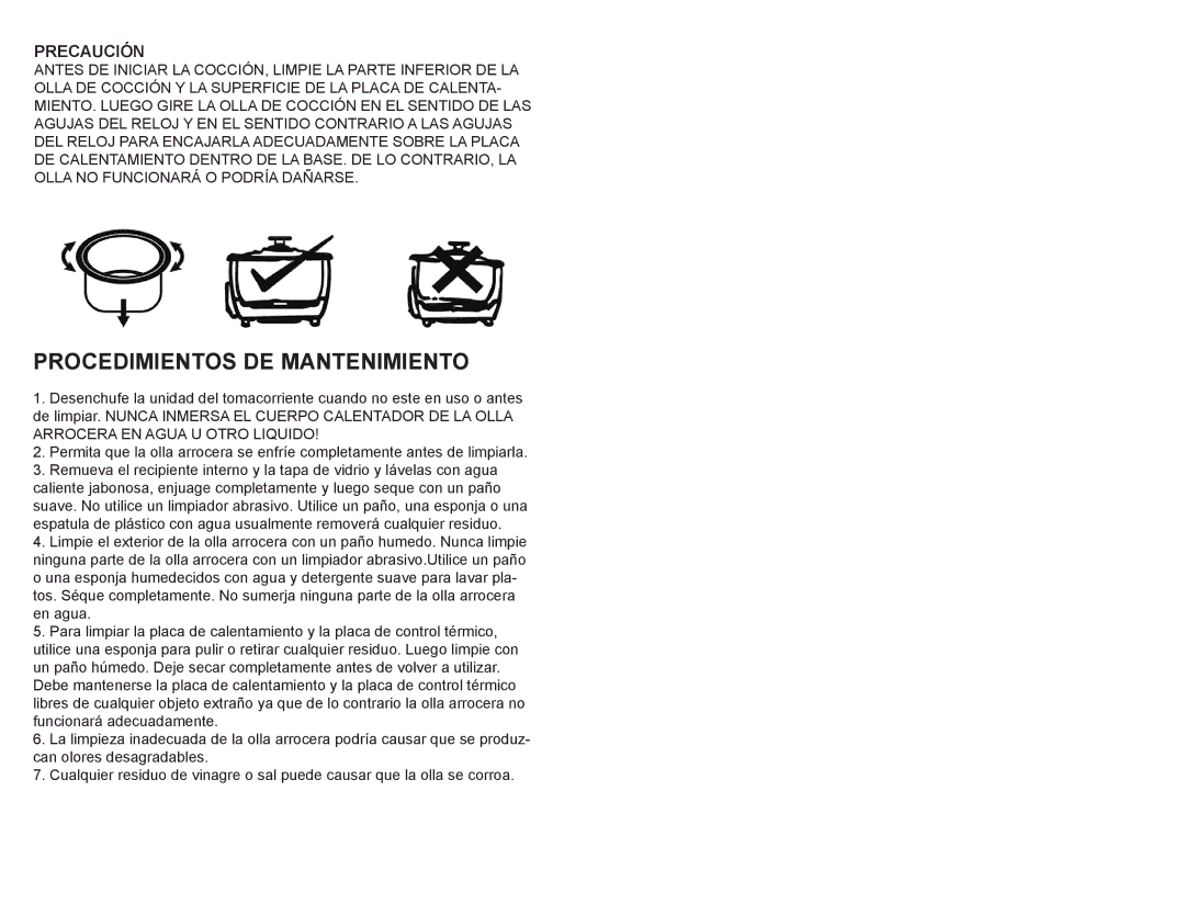 Continental Electric CE23201 user manual Procedimientos DE Mantenimiento, Precaución 