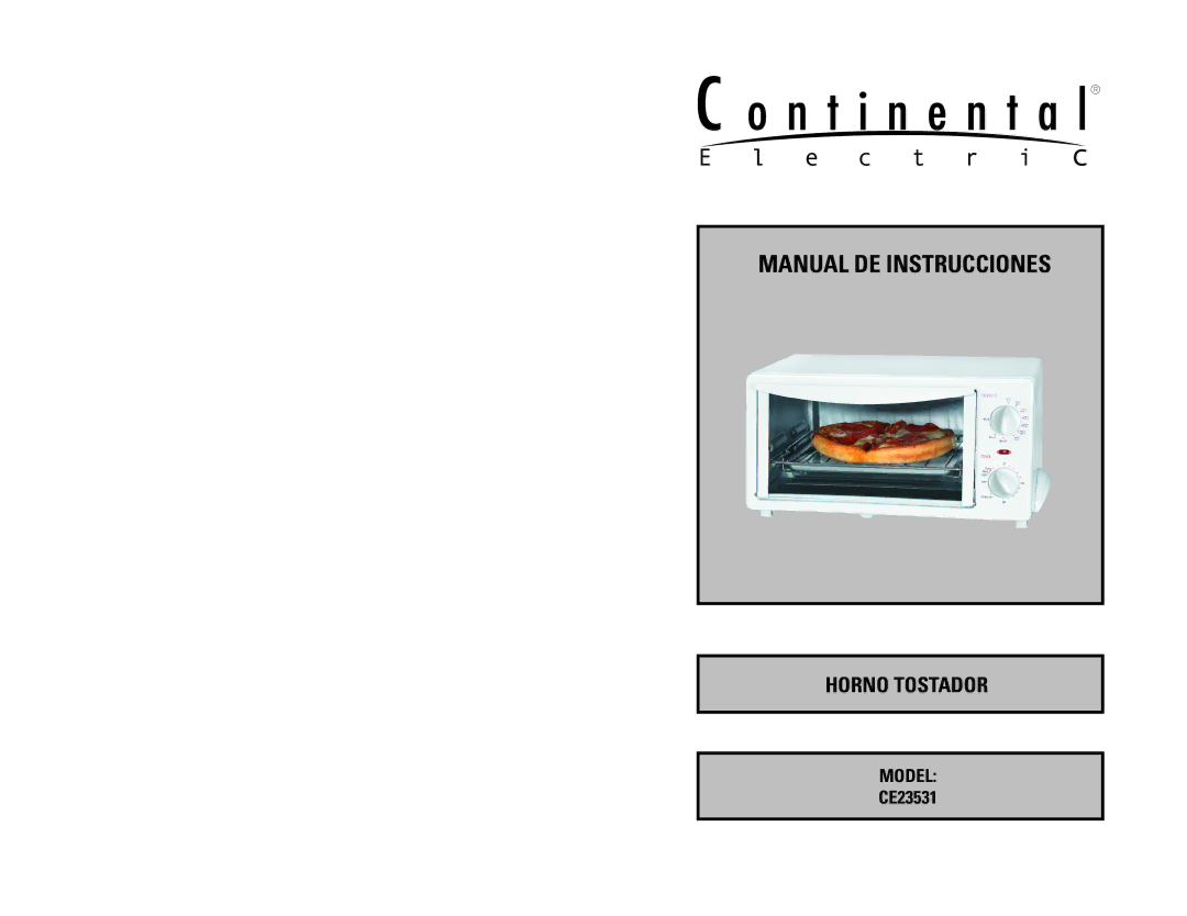 Continental Electric CE23531 instruction manual Manual DE Instrucciones 