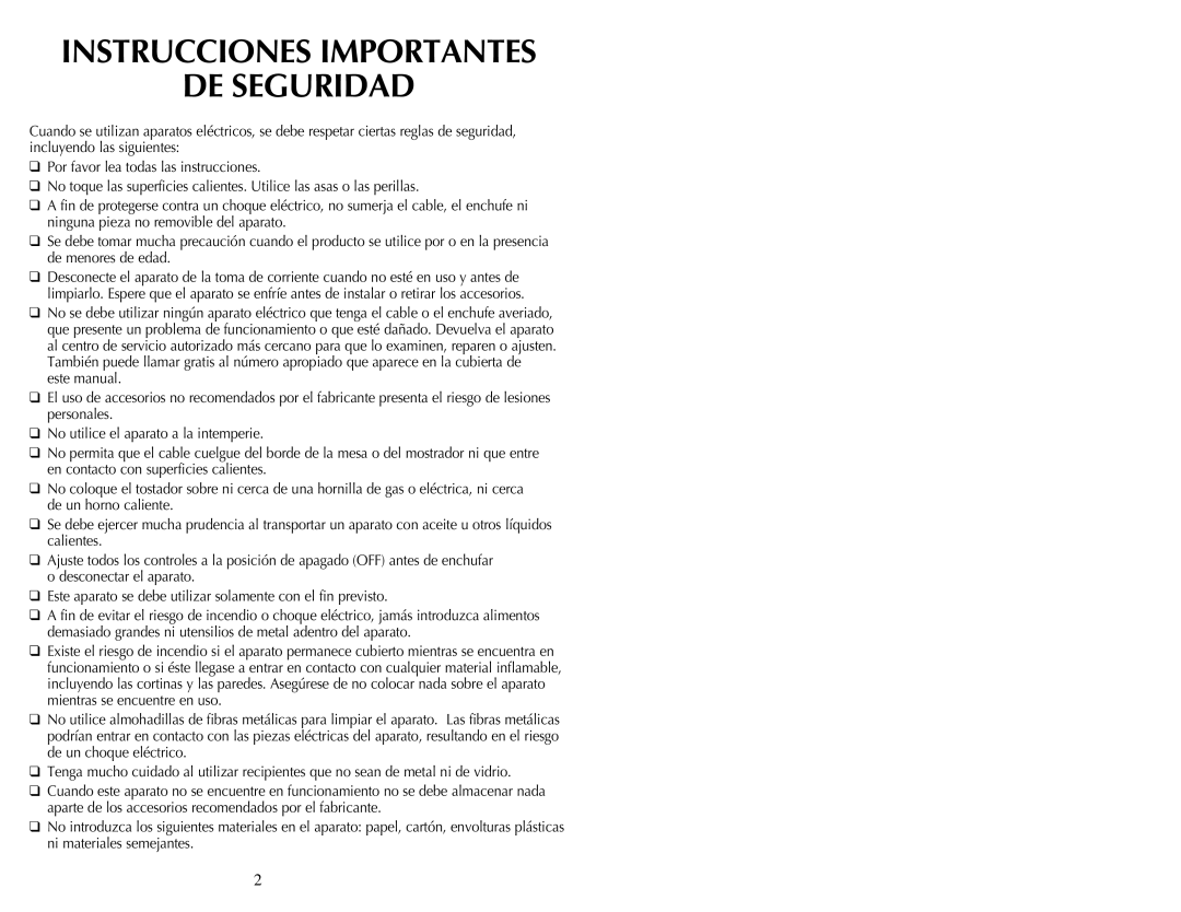 Continental Electric CE23531 instruction manual Instrucciones Importantes De Seguridad 