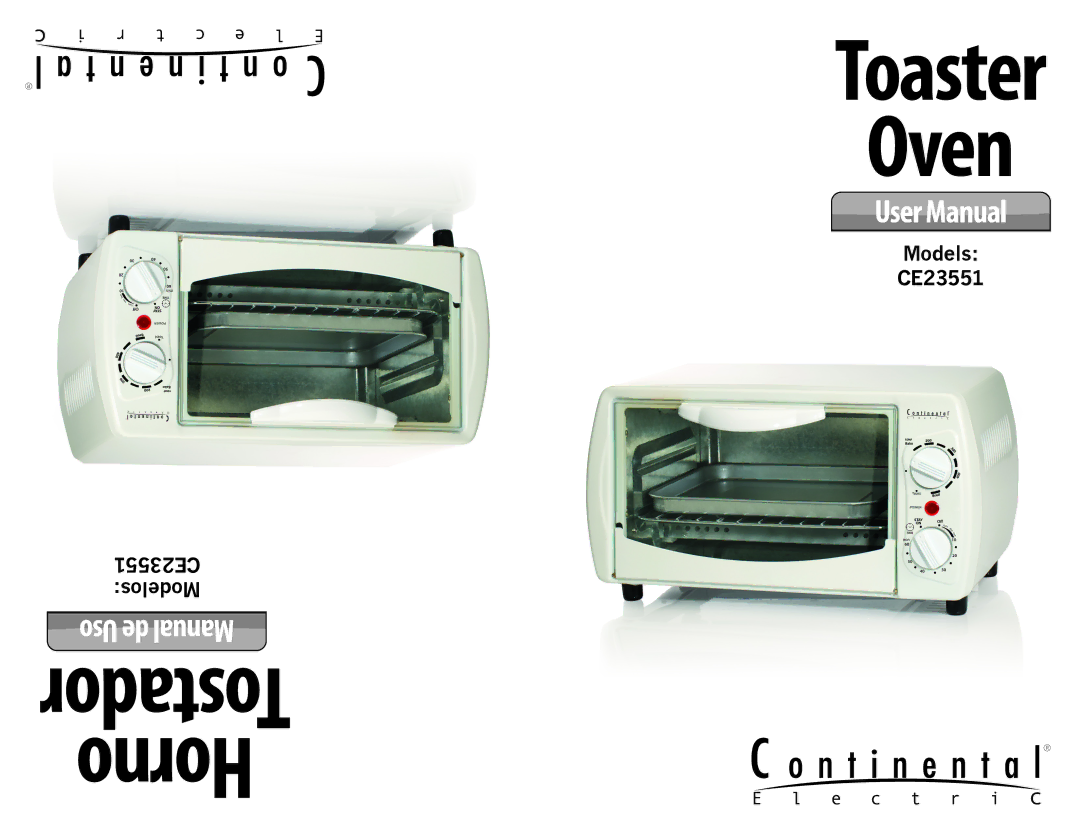 Continental Electric CE23551 user manual Toaster 