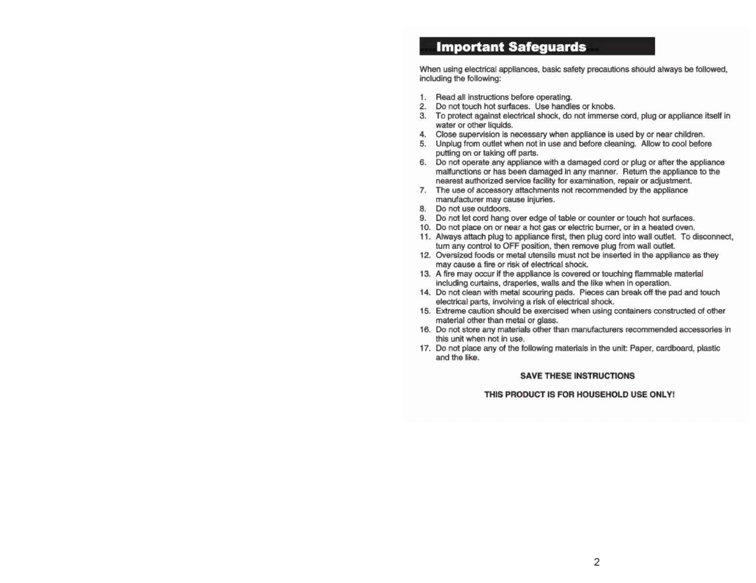 Continental Electric CE23751 instruction manual 