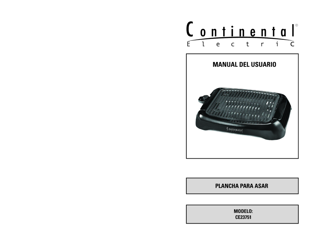 Continental Electric CE23751 instruction manual Manual DEL Usuario 