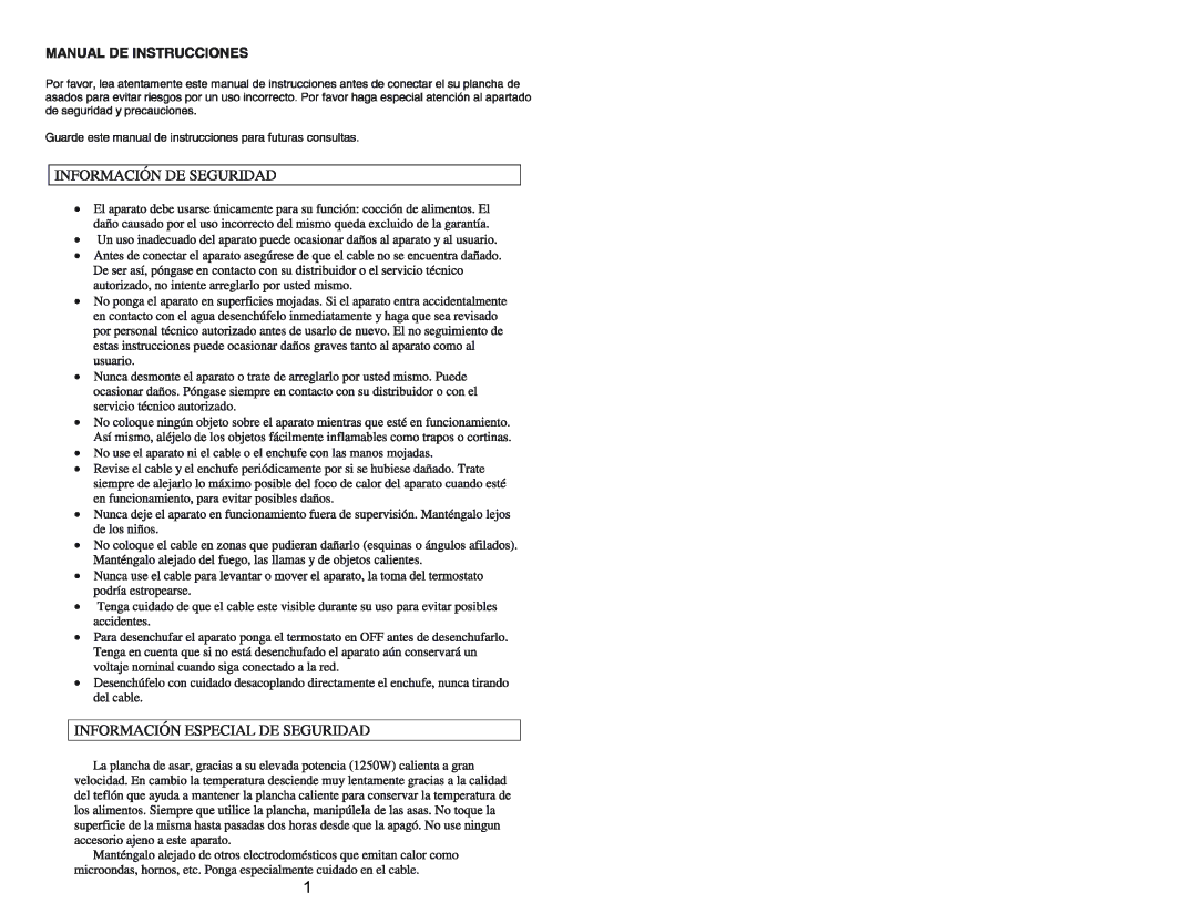 Continental Electric CE23751 instruction manual 