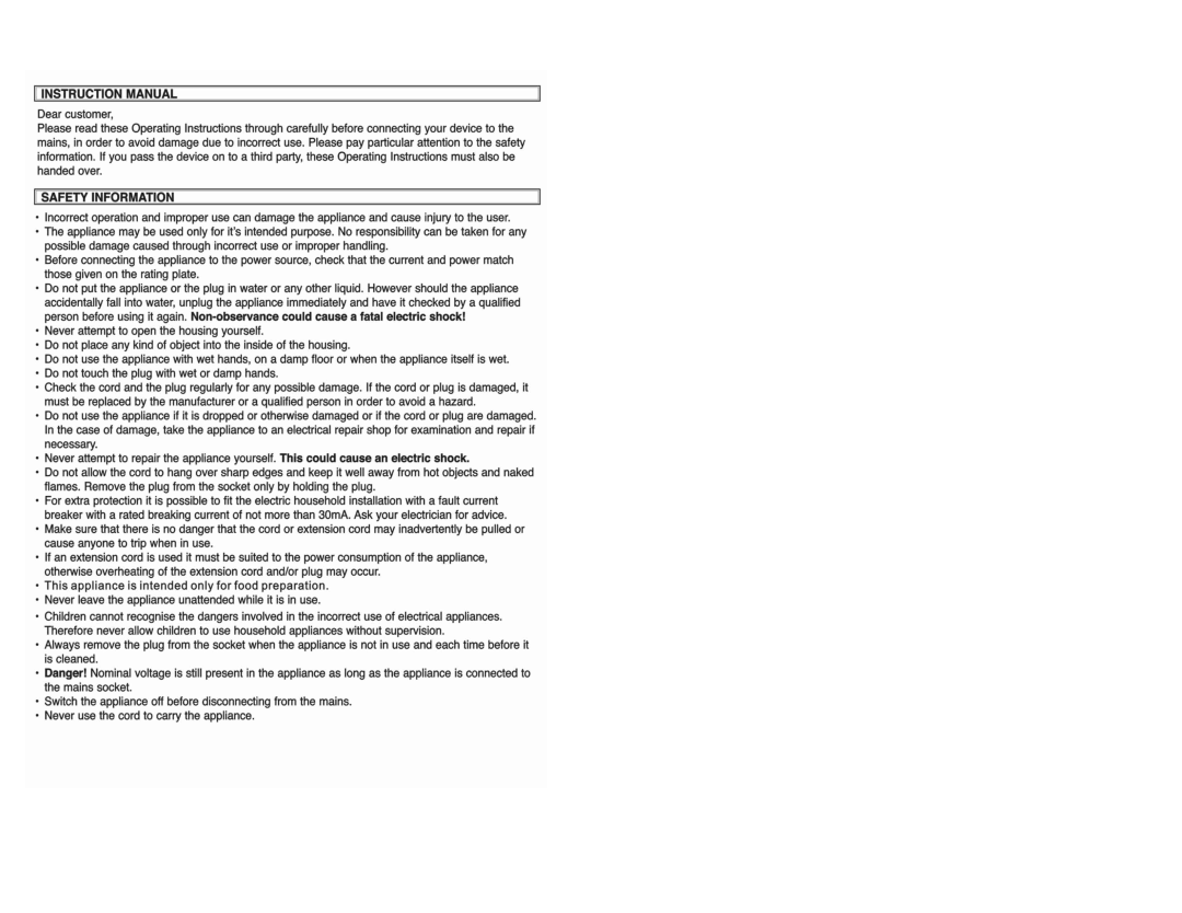 Continental Electric CE29111 instruction manual 