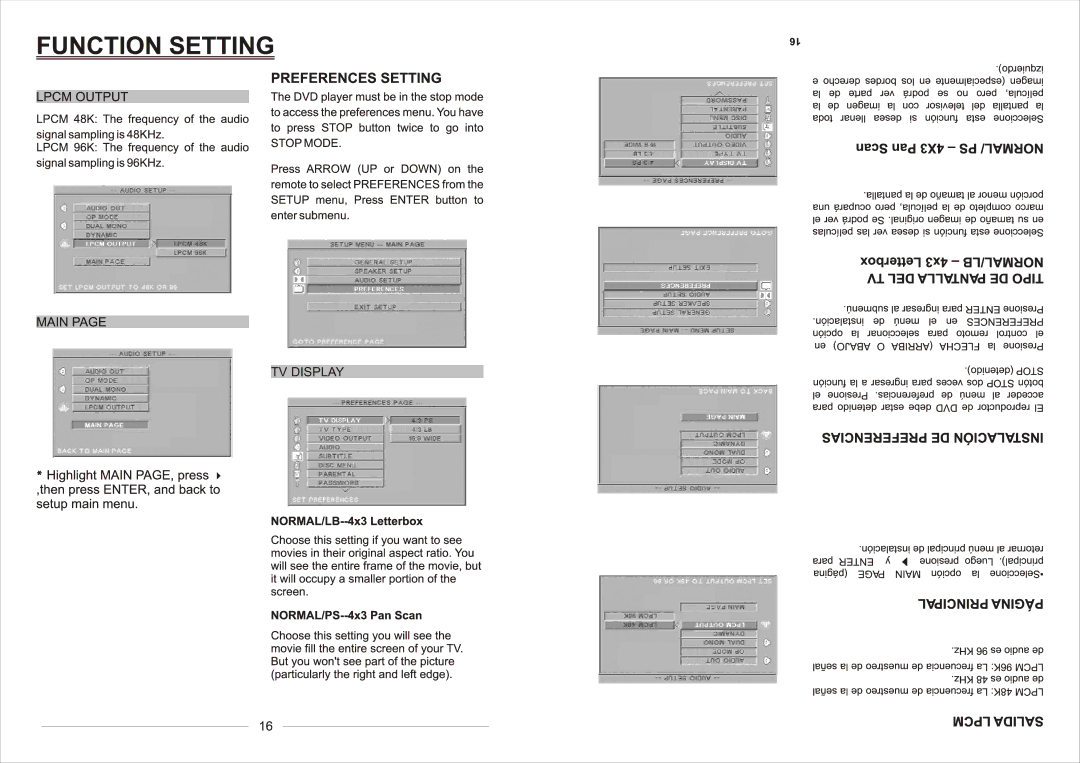 Continental Electric CEDVD92245 instruction manual TV Display 