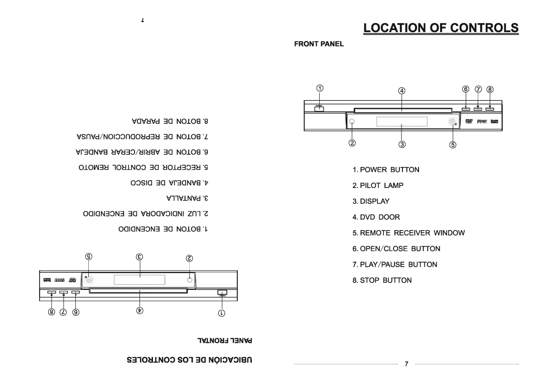 Continental Electric CEDVD92245 instruction manual 