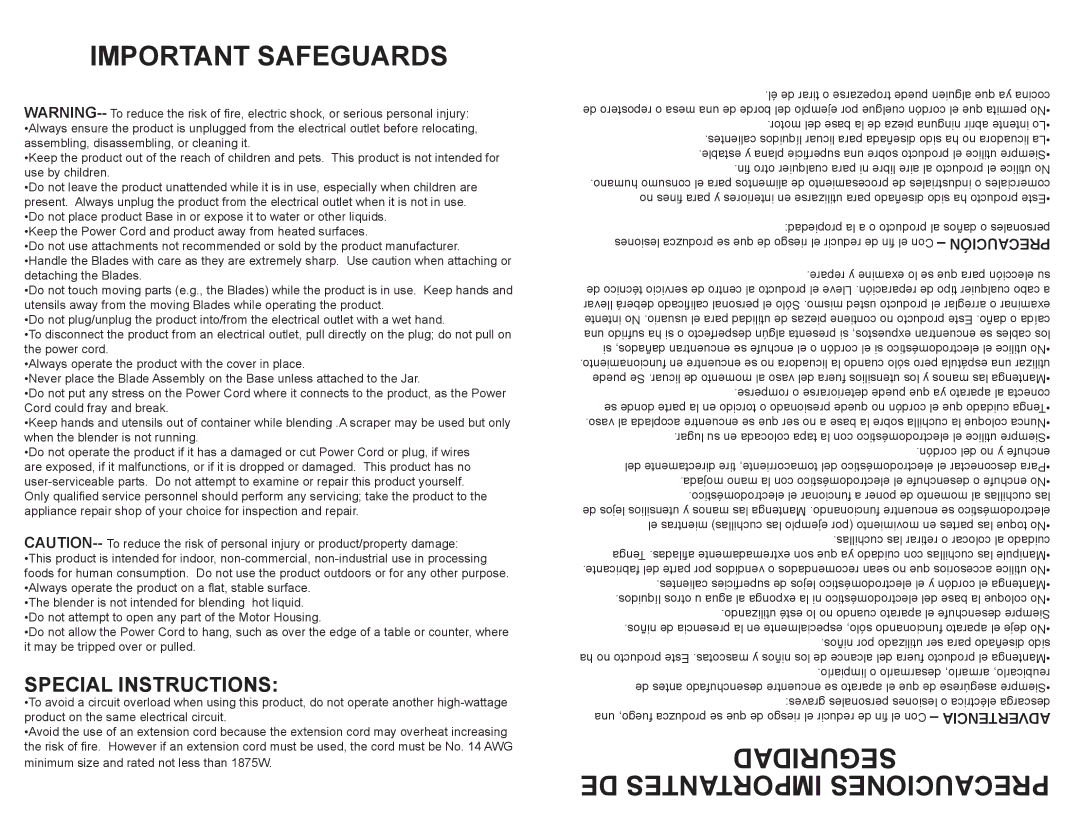 Continental Electric CP42148 user manual Important Safeguards 