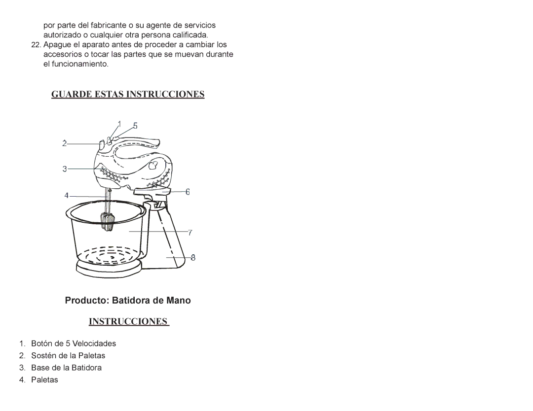 Continental Electric CP43179 instruction manual Guarde Estas Instrucciones 