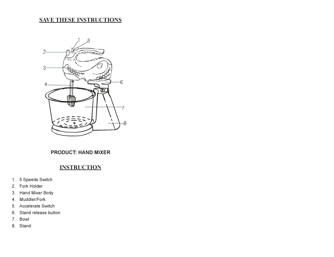 Continental Electric CP43179 instruction manual Instruction 