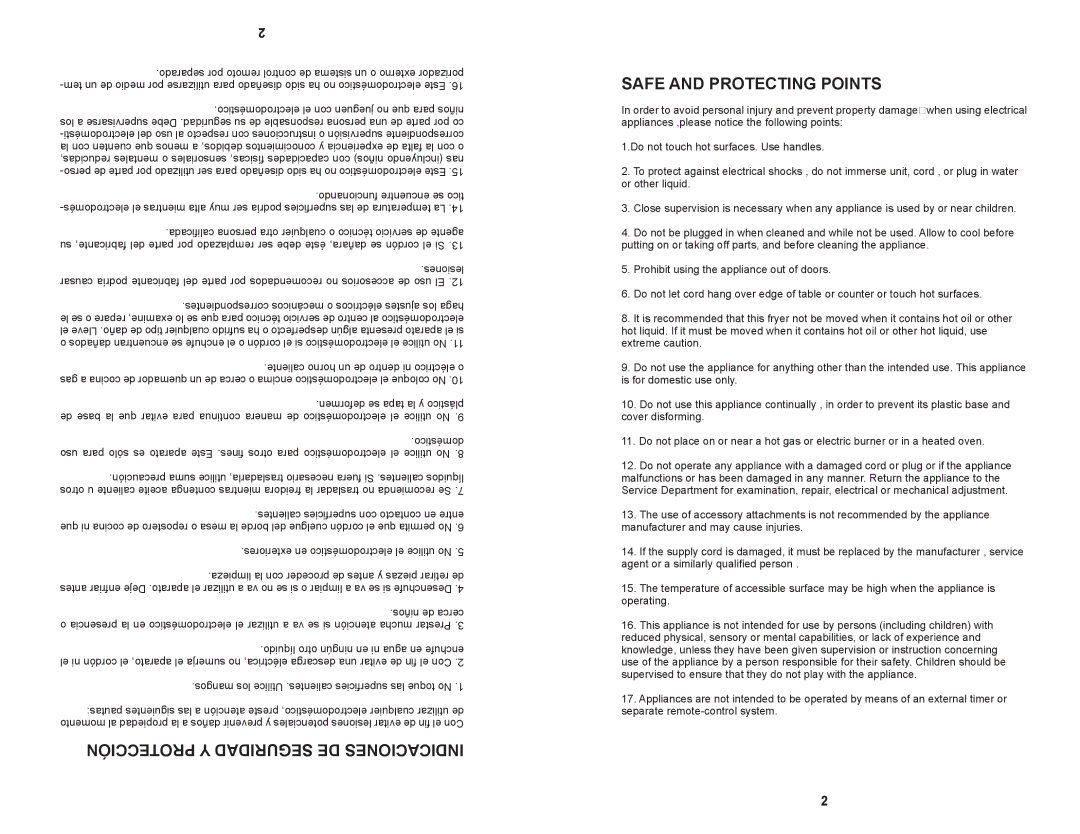 Continental Electric CP43269 instruction manual Exteriores en electrodoméstico el utilice No 