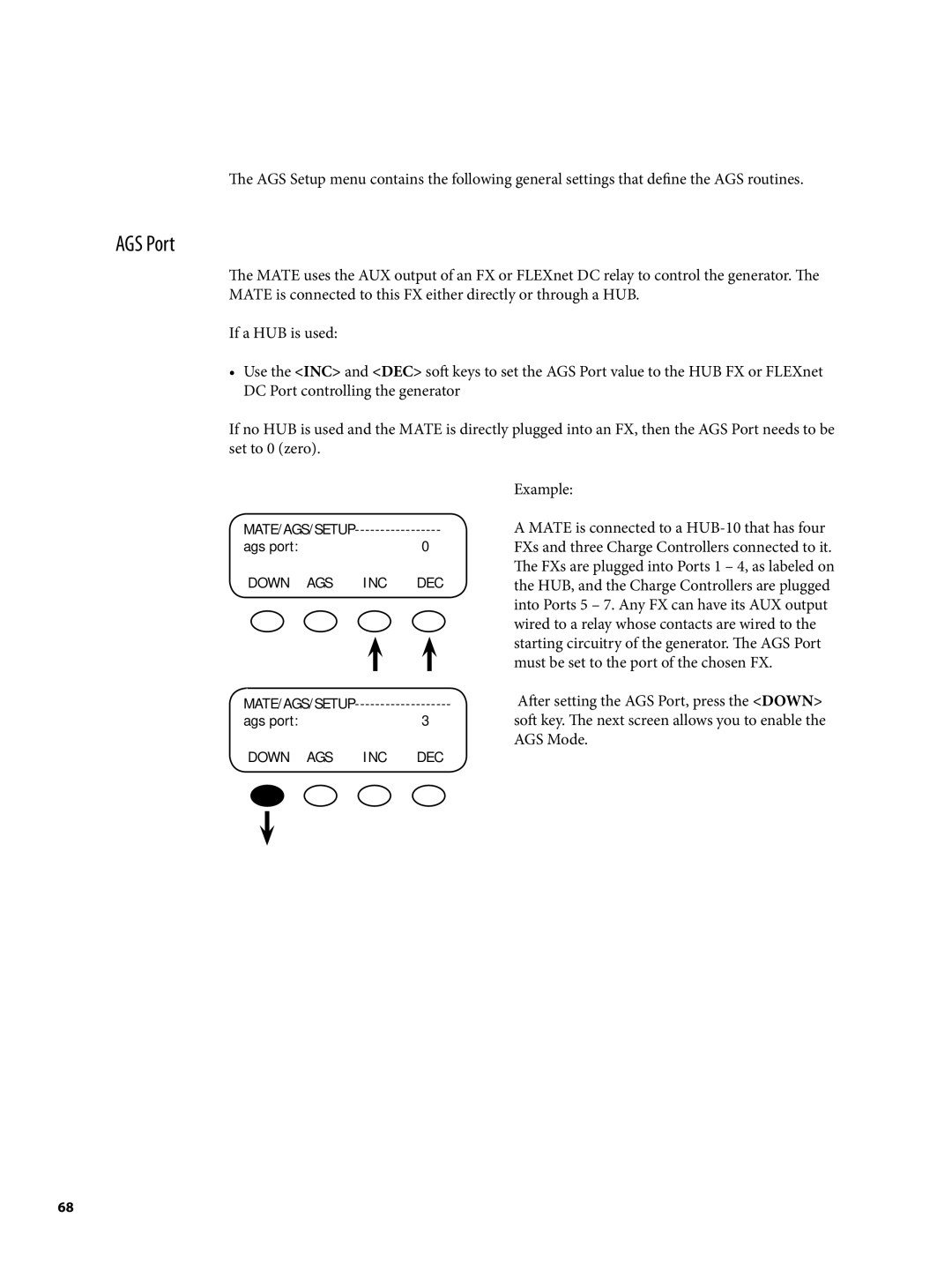 Continental Home MATE2 manual AGS Port 