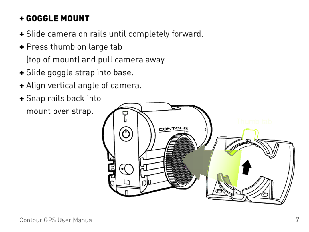 Contour 1400 manual + Goggle Mount 