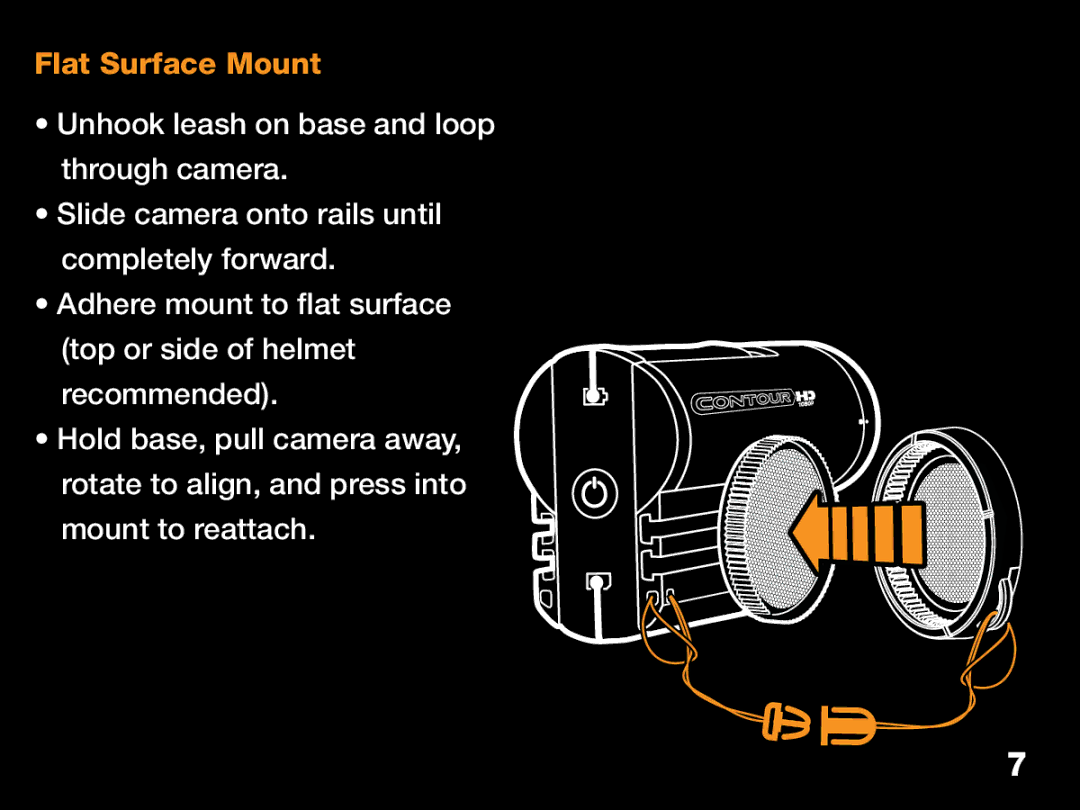 Contour ContourHD1080p, CHD1080p manual Flat Surface Mount 