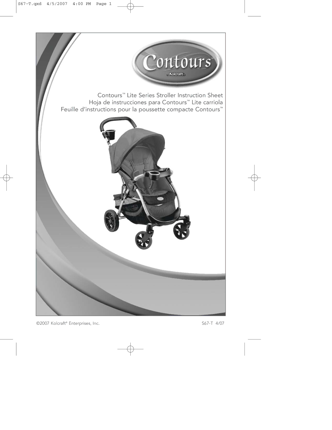 Contour Products S67-T 4/07 manual S67-T.qxd 4/5/2007 400 PM 