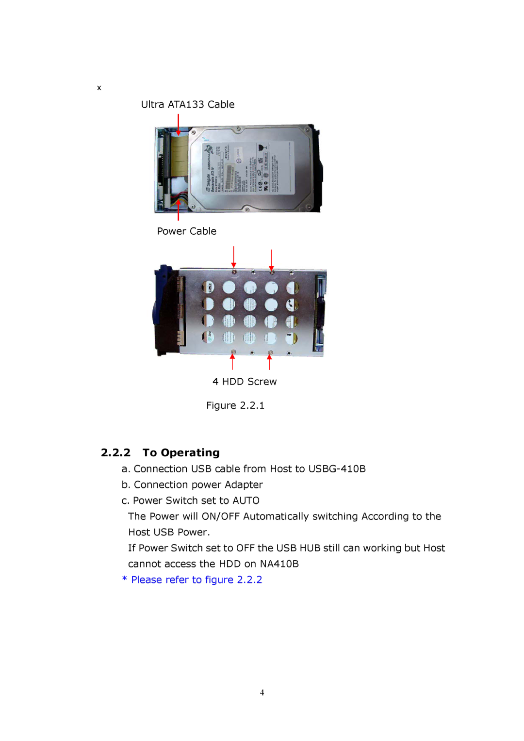 Cool Gear USBG-410B user manual To Operating 