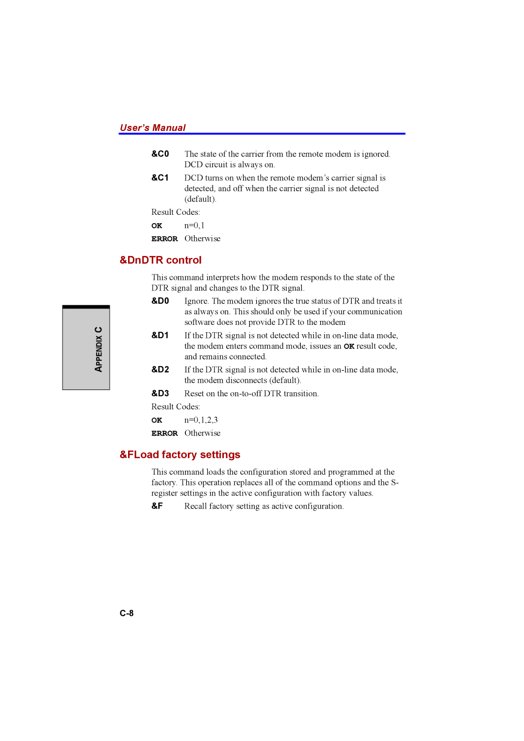 Cool-Lux A100 manual DnDTR control, FLoad factory settings 