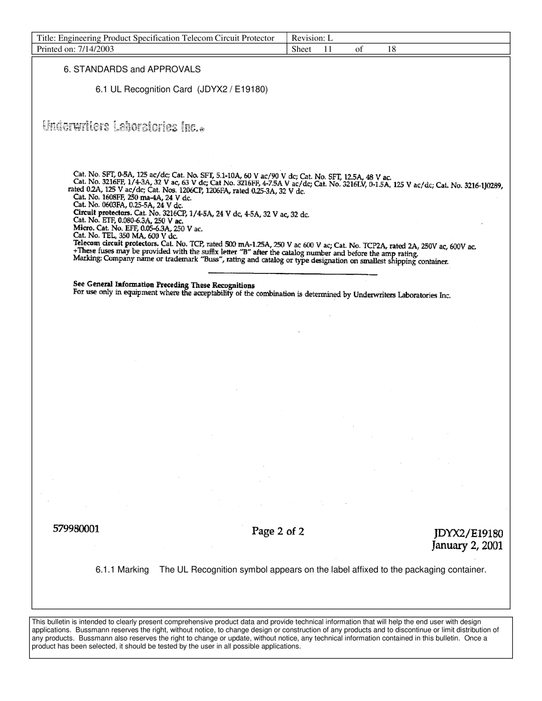 Cooper Bussmann 6125TD dimensions 