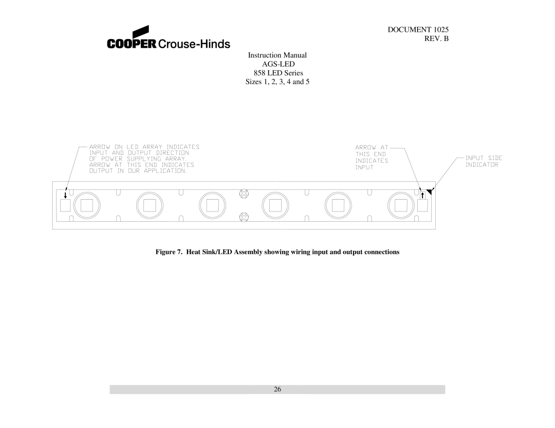 Cooper Bussmann 858 instruction manual Document REV. B AGS-LED 