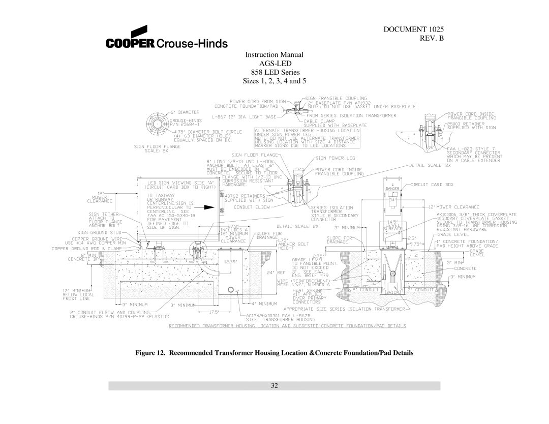 Cooper Bussmann 858 instruction manual Document REV. B AGS-LED 