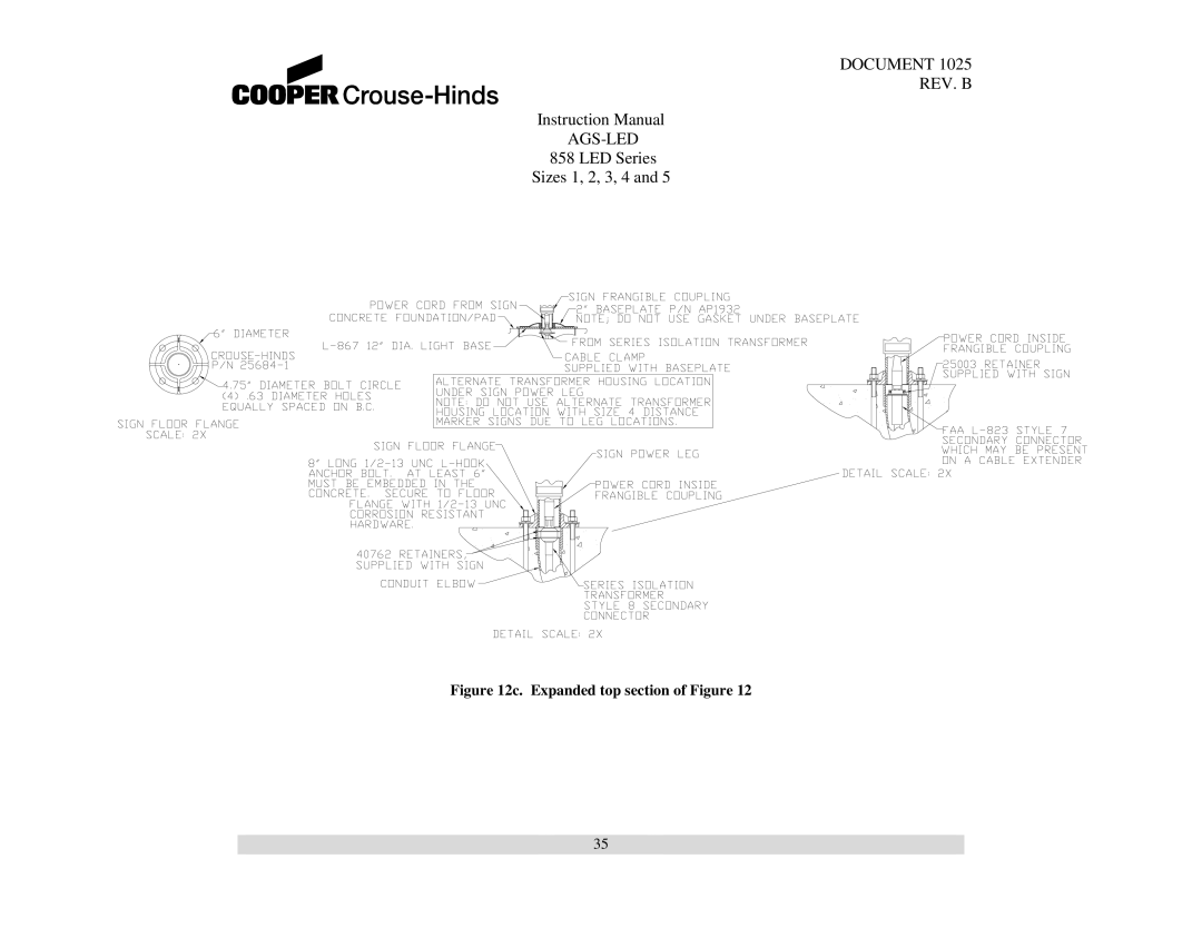 Cooper Bussmann 858 instruction manual Expanded top section of Figure 