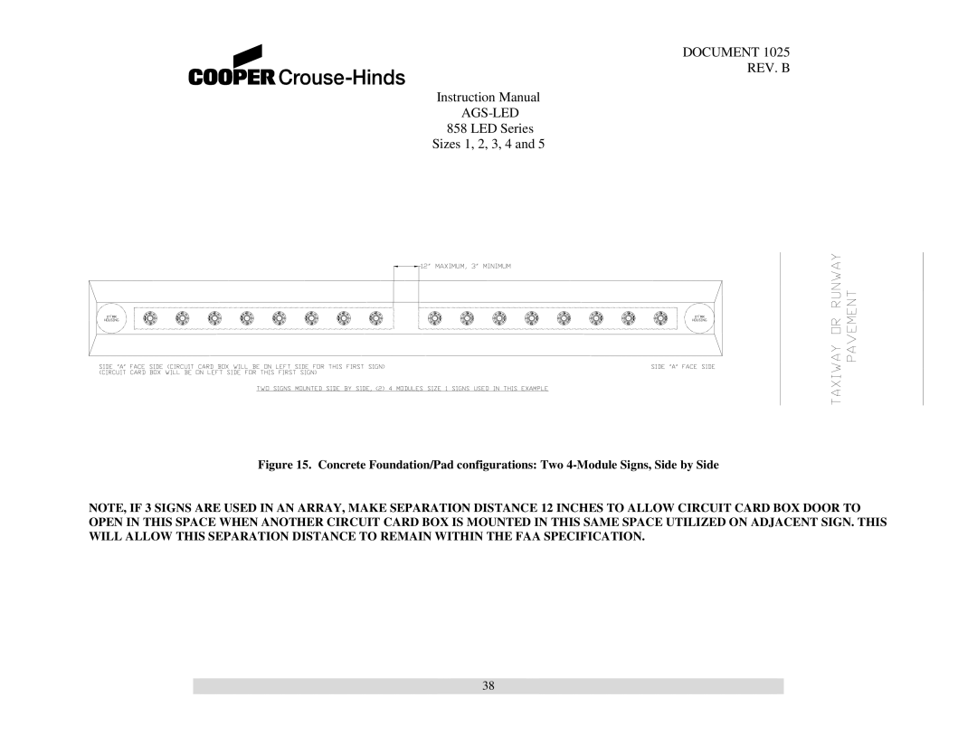 Cooper Bussmann 858 instruction manual Document REV. B AGS-LED 