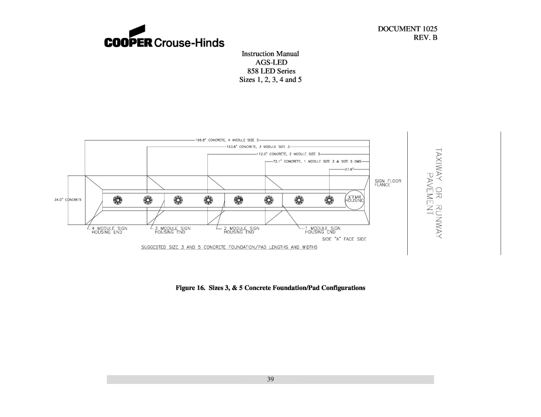 Cooper Bussmann instruction manual Instruction Manual AGS-LED 858 LED Series, Sizes 1, 2, 3, 4 and, DOCUMENT 1025 REV. B 