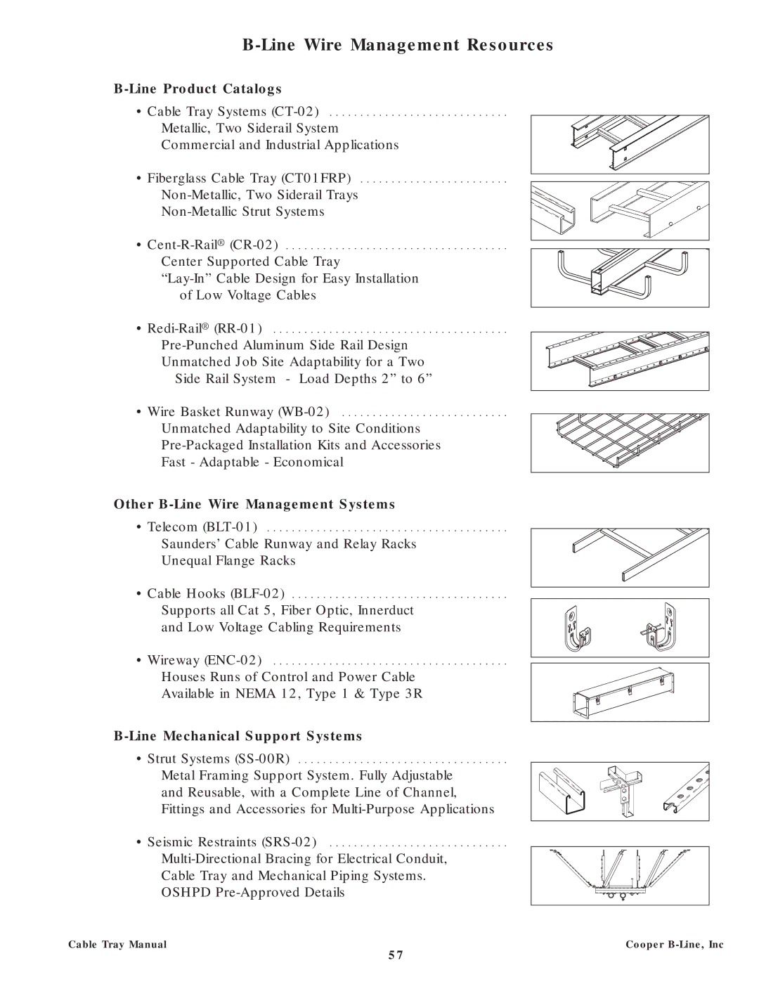 Cooper Bussmann CT02MAN manual Line Wire Management Resources 