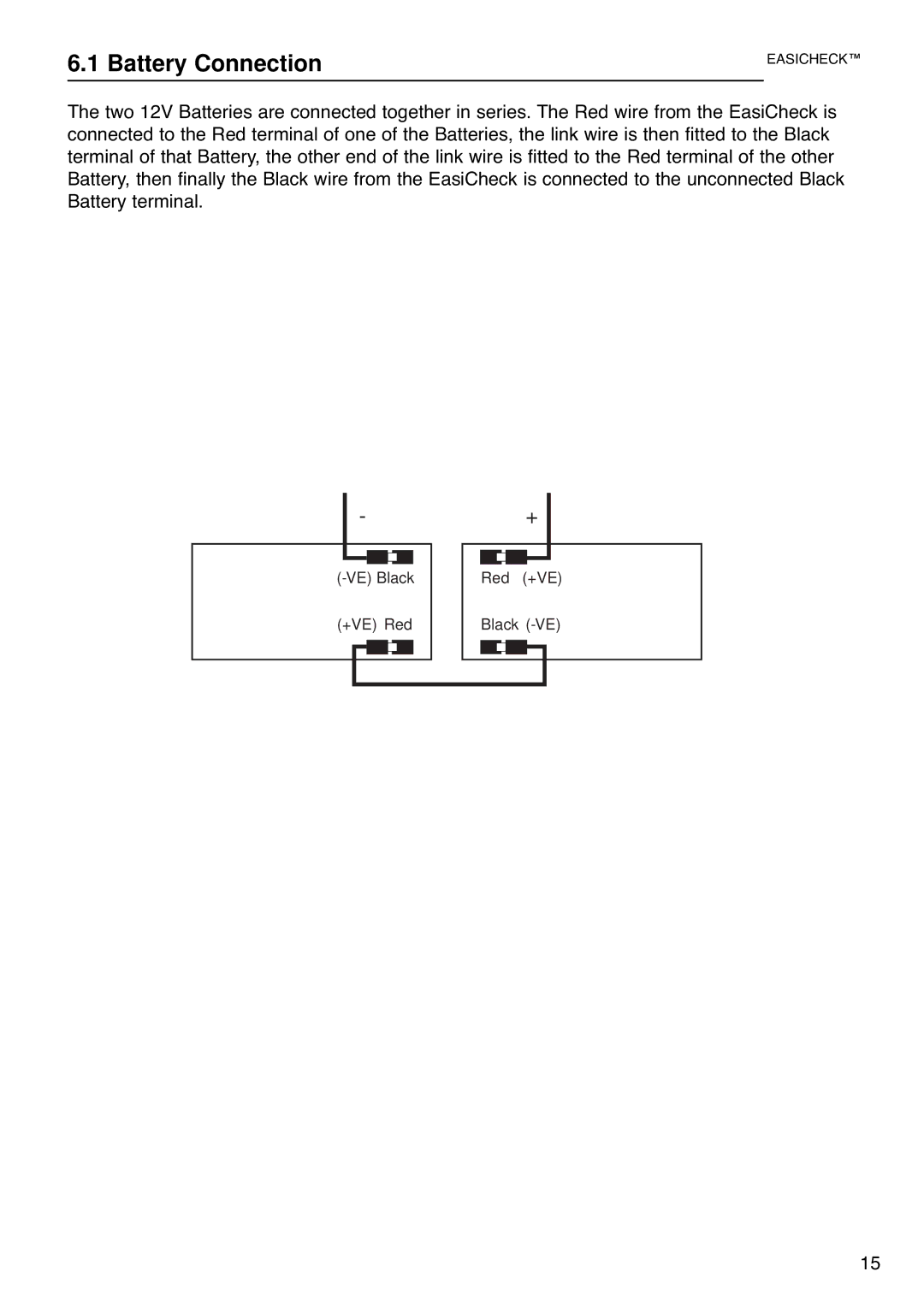 Cooper Lighting 1001 installation instructions Battery Connection 