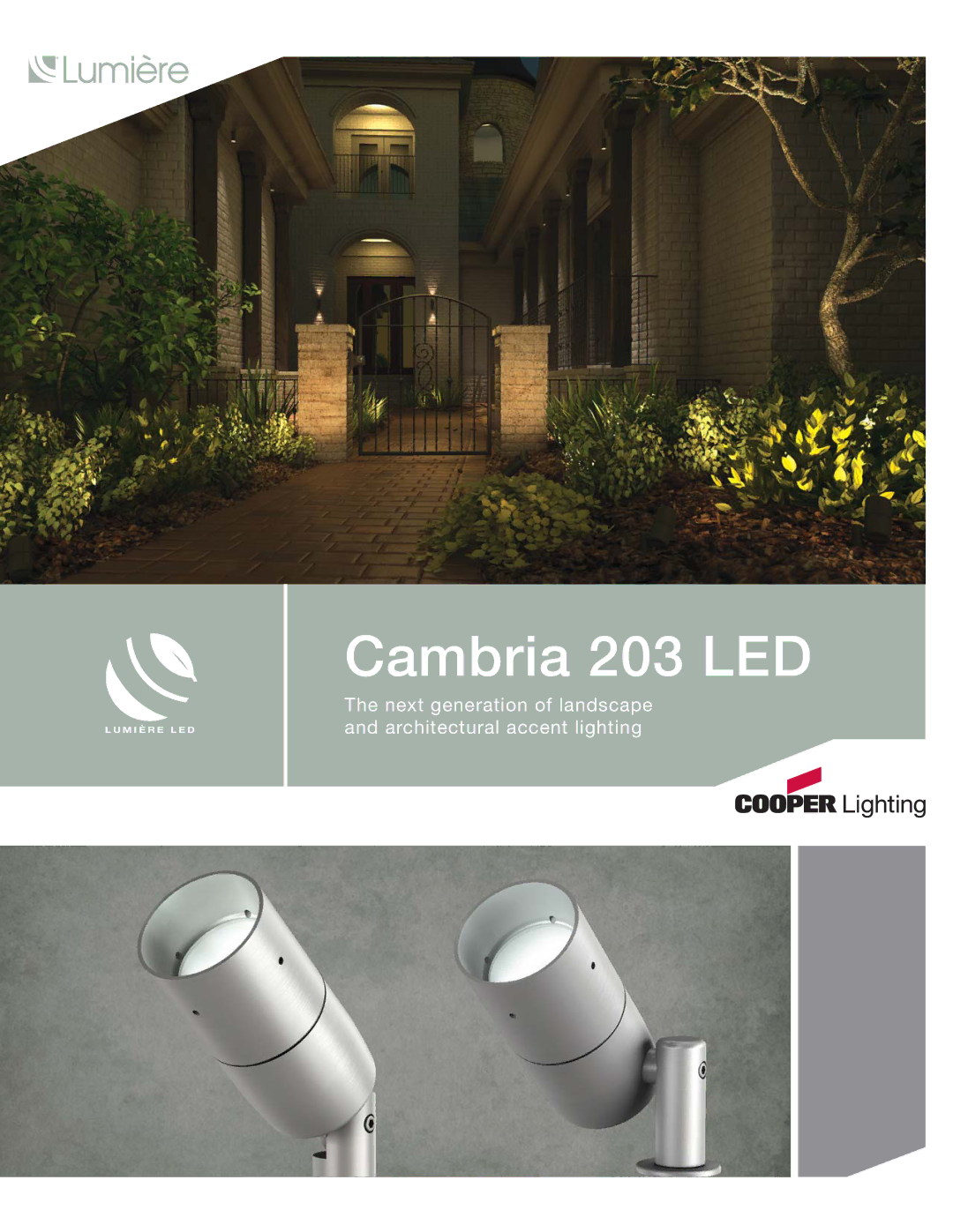 Cooper Lighting manual Cambria 203 LED 